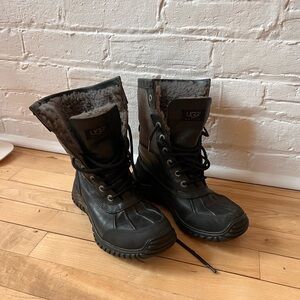 UGG Black and Gray Winter Boots